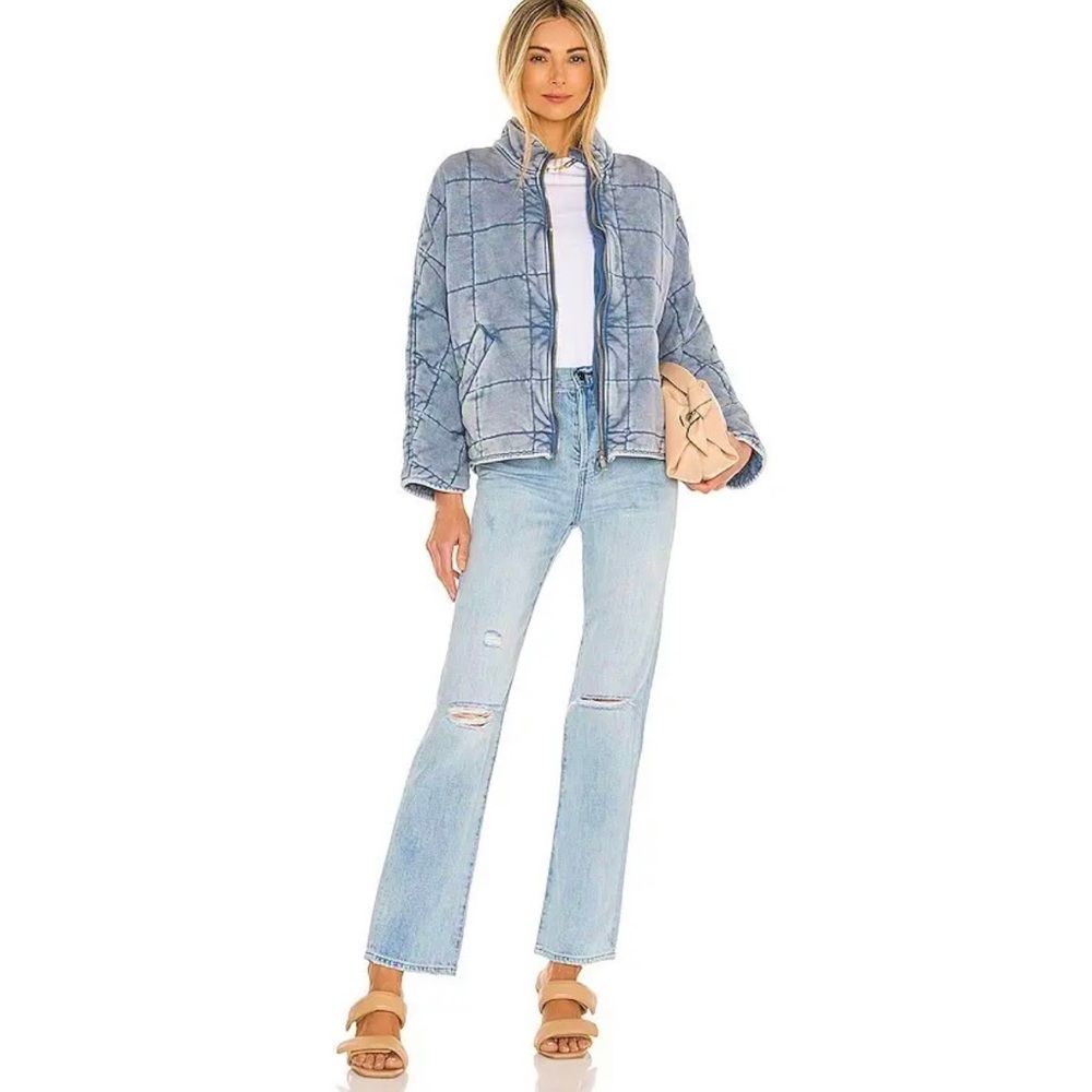 Pistola Cassie Super High Waist Straight Leg Jeans By My Side Light Wash Sz 26 - Picture 6 of 15